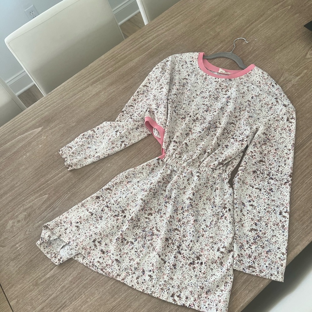 Open edit cut out  Dress with Pink Accents